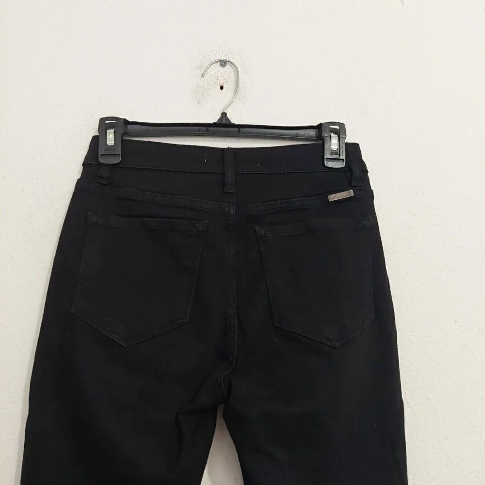 KanCan Womens Naya High Rise Super Skinny Jeans Sz 5/26 Black Distressed Stretch